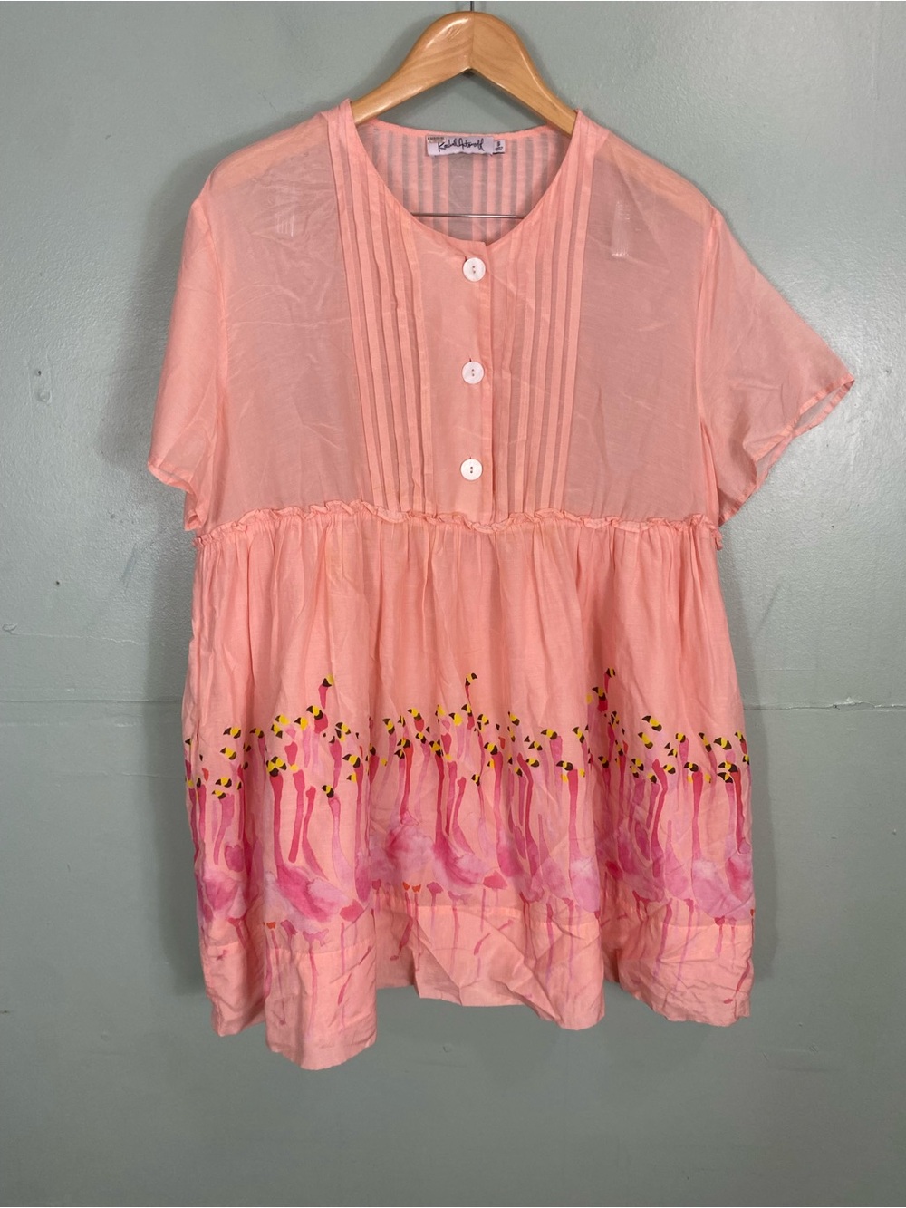 Rachel Antonoff Howard Dress Mini Pink Flamingo Small